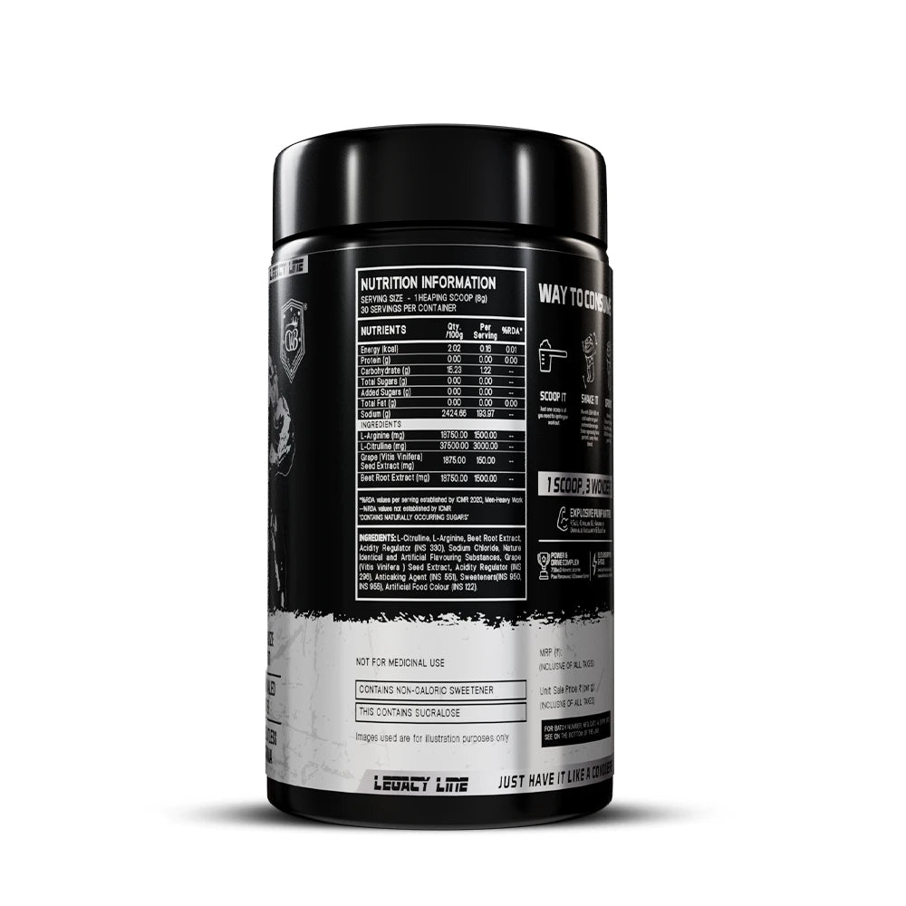 William_Bonac_Pump_Trix_30_Servings_Back